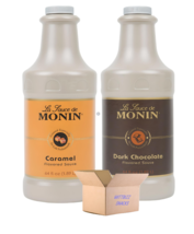Moonin Sauce 64oz 2 Pack Caramel and Dark Chocolate - £63.11 GBP
