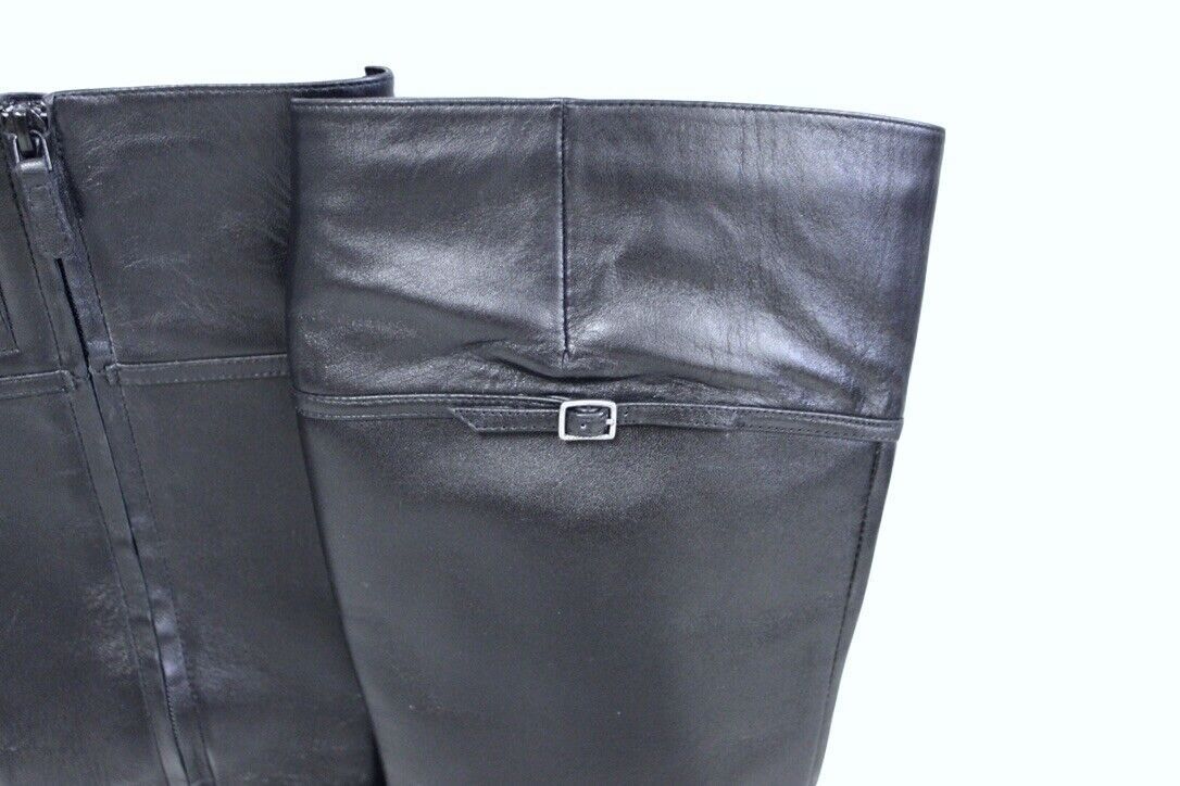 Cole Haan Black Luxe Leather Elinor Tall Knee Boots D42517 $368 SZ 8 EUC Item image 4