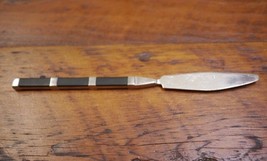 Vtg Mid Century Canoe Muffin Stanley Roberts Japan Black Stainless Butter Knife - £11.96 GBP