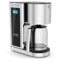 Russell Hobbs Glass 8 Cup Coffeemaker in Black and Stainless Steel - $2,744.92 MXN