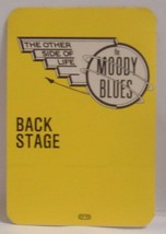 THE MOODY BLUES - VINTAGE ORIGINAL CLOTH CONCERT TOUR BACKSTAGE PASS  *L... - $10.00