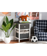 Lingga Multi-Colored Wood 2-Drawer Storage Unit w/Basket - $1,749.57 MXN
