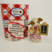 Mary’s Moo Moos &quot;Good Moo-ing, Teacher&quot; 461318 Cow Teacher Figurine 1998  QAKLL - £17.24 GBP