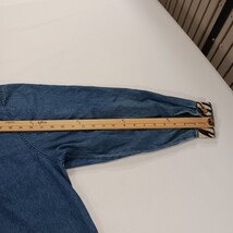 Dressbarn RN#81492 Women's 18/20 Blue Embroidery Tiger Cotton Blend Denim Jacket image 9