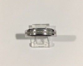 10k White Gold Diamond Wedding Band - £235.61 GBP