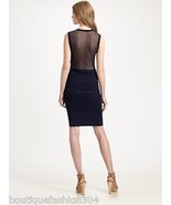 New Womens $535 Rag &amp; Bone Navy Blue Dress Sheer Knit Marbella Medium M ... - £423.37 GBP