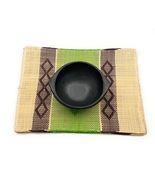 Set of 6 Square Iraca Palm Placemats  Handwoven Natural Fiber Table Dec... - $112.70