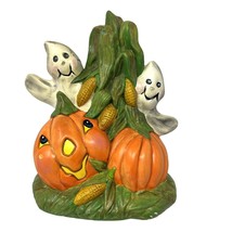 Halloween Home Decor Pumpkins Ghost Orange Green White Black - £27.12 GBP