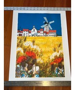 Edward Ripley Colorful Dutch Landscape Lithograph Print Signed Numbered ... - £52.29 GBP
