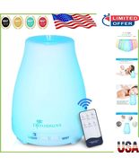 BPA-Free Essential Oil Aromatherapy Diffuser with Remote &amp; Color-Changin... - €24,40 EUR