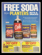 1987 Planters Nut &amp; Snacks Circular Coupon Advertisement - $18.95
