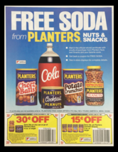 1987 Planters Nut &amp; Snacks Circular Coupon Advertisement - $353.22 MXN