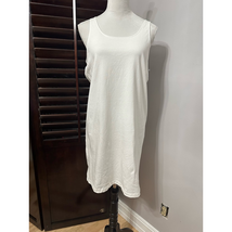 Nike Womens Sportswear Tank Dress White Scoop Neck Sleeveless Jersey Log... - $47.36