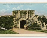 Cabana Fortress Across the Bay From Havana Cuba Postcard Swan - $13.86