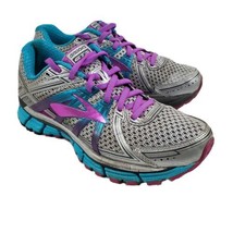 Brooks GTS 17 Running Shoes Trainers Size 7.5 Purple Teal Gray Walking S... - $44.99