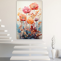 Flowers Canvas Painting Wall Art Posters Landscape Canvas Print Picture - £10.96 GBP+