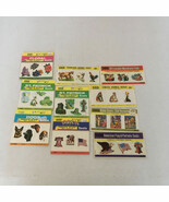  Vintage eureka sticker seals presto stick booklet lot animals holidays ... - $877.64 MXN