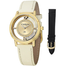 Stuhrling Women&#39;s Winchester Gold Dial Watch - 388L2.SET.02 - £90.92 GBP