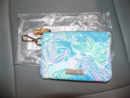 Lilly Pulitzer GWP Zip Top Wallet Holiday in the Sun Botanical Green NEW - £24.12 GBP
