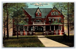 Ladies Hall Lombard College Galesburg Illinois IL UNP DB Postcard Y5 - £3.91 GBP