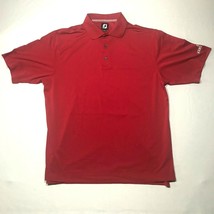 FootJoy Polo Shirt Mens L Red Collared Golf Outdoor Athleisure Mano A Mano - £15.64 GBP