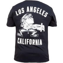 Los Angeles California Custom Tattoo Style T-shirt Black Market Art Tee Cholo - £20.30 GBP