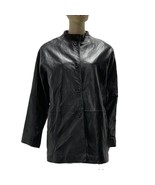 STONE MOUNTAIN Leather Jacket Oversized Dolan Sleeve Women&#39;s Size M Vint... - $2,052.55 MXN