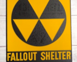 1960s Fallout Shelter Department of Defense Cold War Galvanized Steel Sign - £31.65 GBP