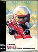 State Fair Park Speedway CART Indy Car Race Program-6/1/1986-Milwaukee-VF/NM - £29.74 GBP