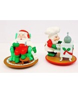 Santa Claus Vintage Ornaments See Description For Measurements Please - $329.00 MXN