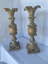 Vintage Pair Of 19TH- 20TH Century French Neoclassical Tabletop Candle Holders - $232.82