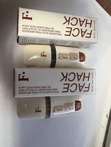 BOTH Freck Beauty FACE HACK Precision Sculpting Bronzer .13oz DEEP &amp; MEDIUM - $21.75