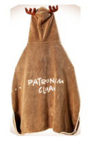 NEW Reindeer Hooded Bath Robe Dog Patronum Cloak sz S brown microfiber 3... - £13.54 GBP