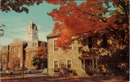 Milford Pennsylvania Historic Pike County Court House &amp; Jail c1960s Postcard Z19 - £6.23 GBP
