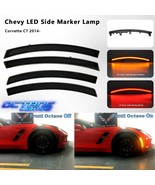 Smoked Front &amp; Rear LED Side Marker Light Lens Set For 2014-2019 C7 Corv... - $142.45
