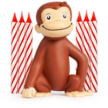 Curious George Cake Topper &amp; Birthday Candle Set - £30.67 GBP