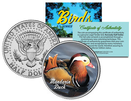 Mandarin Duck * Collectible Birds * Jfk Kennedy Half Dollar Colorized U.S. Coin - £6.81 GBP