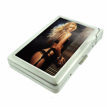 Ohio Pin Up Girls D10 Cigarette Case with Built in Lighter Metal Wallet - £15.46 GBP