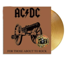 AC/DC For Those About To Rock Vinyl New! Limited 50TH Gold Lp! Let&#39;s Get It Up - £36.96 GBP