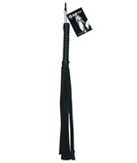 Sex &amp; Mischief Faux Leather Flogger Black - $297.45 MXN