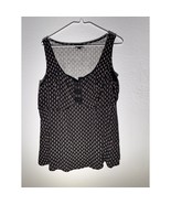 Torrid Black Sleeveless Peplum Tank Top with Hook &amp; Eye Front – Size 0 - €12,83 EUR