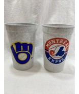 2 Vintage Labatt Blue Bleue Montreal Expos Olympic Stadium Plastic Souve... - $12.59