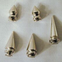 24 MEDIUM size METAL screw on SPIKES leather jacket spike 20MM punk nove... - $17.75