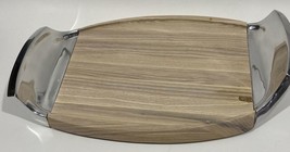 Lenox Dansk Torq Oak Wood/Aluminum Tray, Large - £26.50 GBP