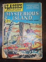 Classics Illustrated #34 ~ Mysterious Island (1947) By Jules Verne ~ Hsn #60 - £3.87 GBP
