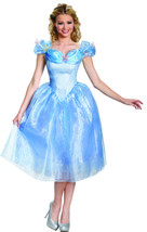 Disney Disguise Women&#39;s Cinderella Movie Adult Deluxe Costume, Blue, Small - £78.33 GBP