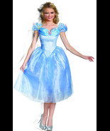 Disney Disguise Women&#39;s Cinderella Movie Adult Deluxe Costume, Blue, Small - $97.53