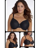 Olga RICH BLACK No Side Effects Underwire Contour Bra US 44C NEW Side Sm... - $44.93 CAD