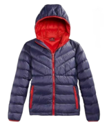 Weatherproof 32 Grados Niños Juventud Plegable Chaquetón Capucha, Azul, 4 - €30,68 EUR