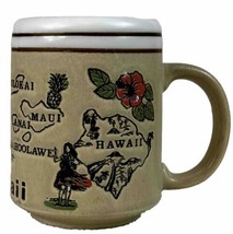 Vintage Aloha Hawaii Islands Stoneware Coffee Cup Mug Souvenir - £8.68 GBP